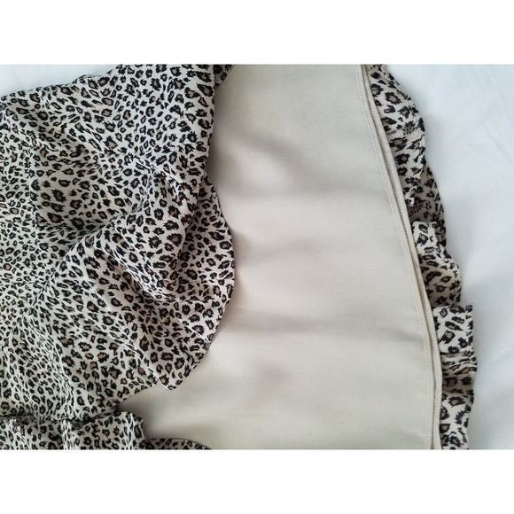 NWT Charter Club Brown Tan Leopard prints 100% silk Women's Skirt Size 10P - Picture 3 of 10